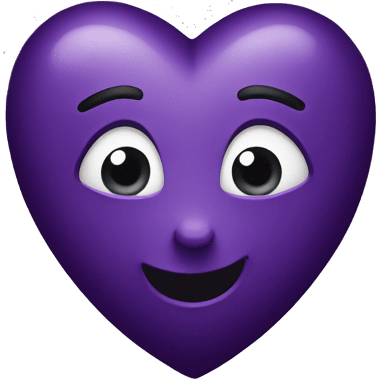 Dark purple heart emoji