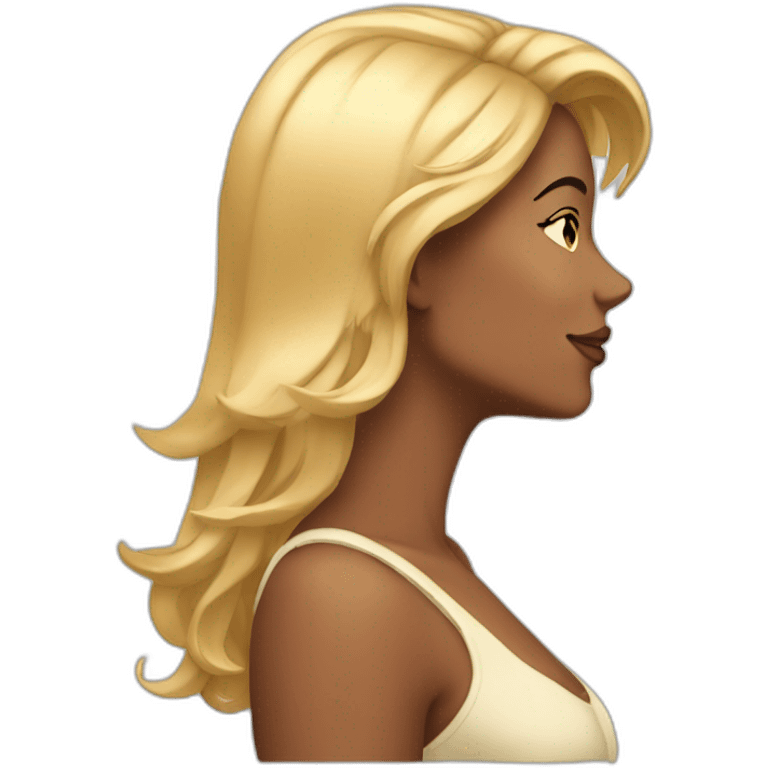 Sexywoman side profile emoji