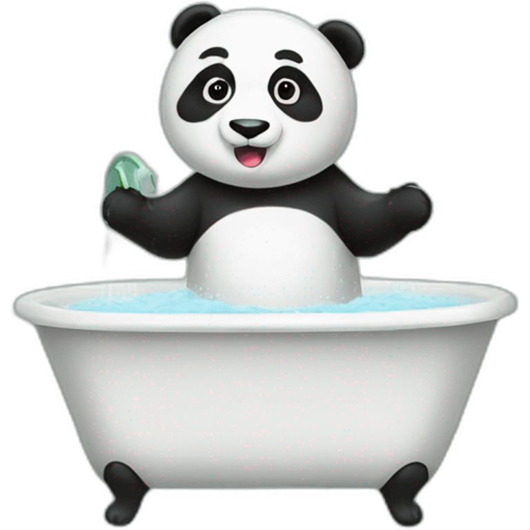 panda in the shower emoji