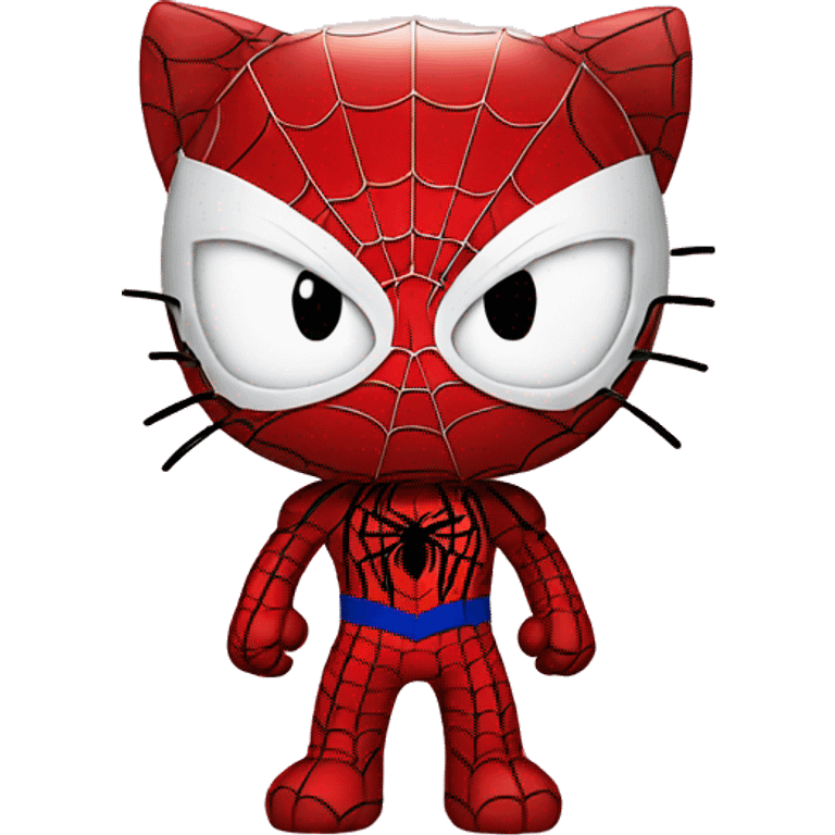 hello kitty x spider-man emoji