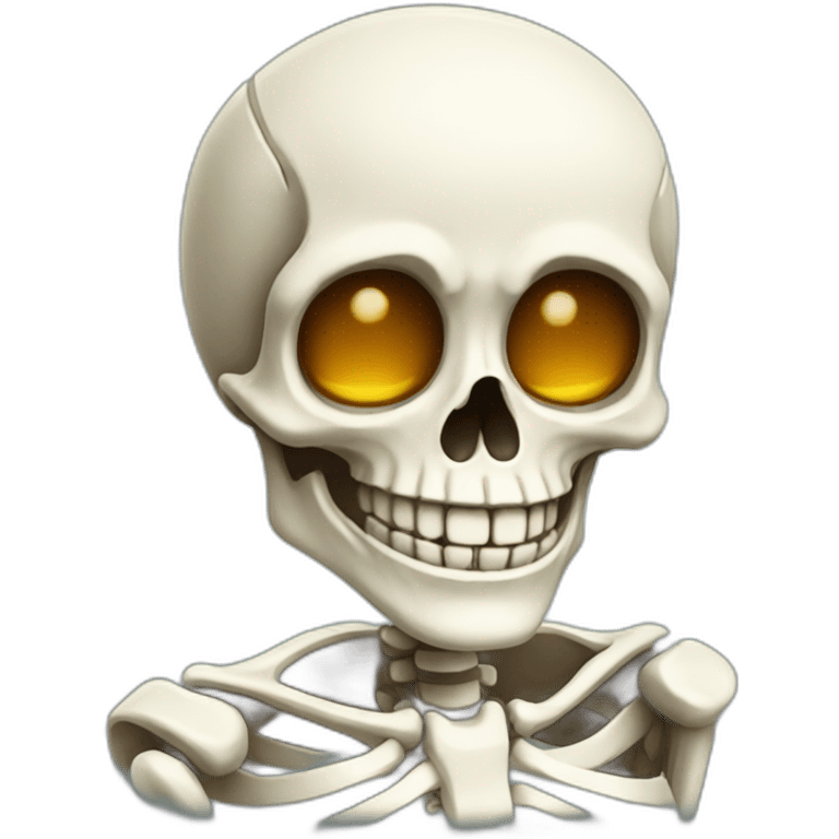 smiling skeleton emoji