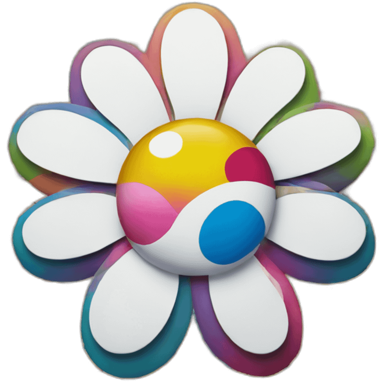 takashi murakami flower emoji