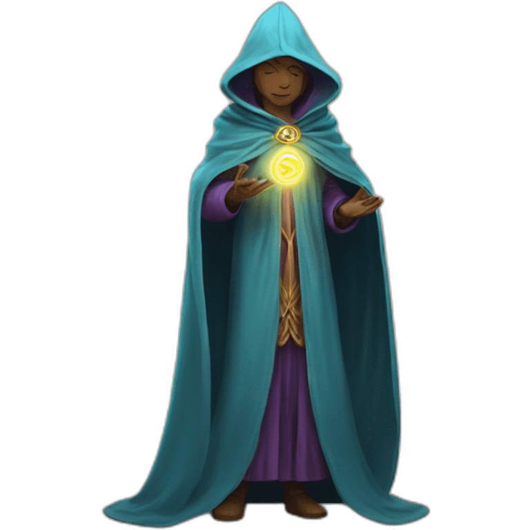 Mystic Oracle with a cloak  emoji