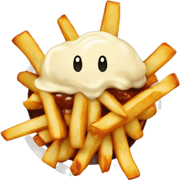 Poutine qui mange emoji