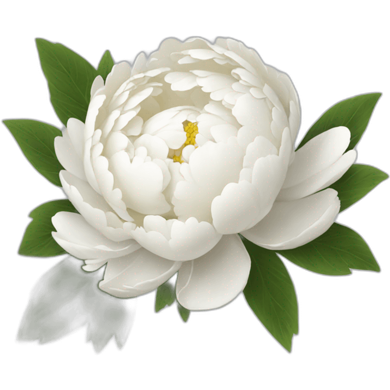 White peony bouquet emoji