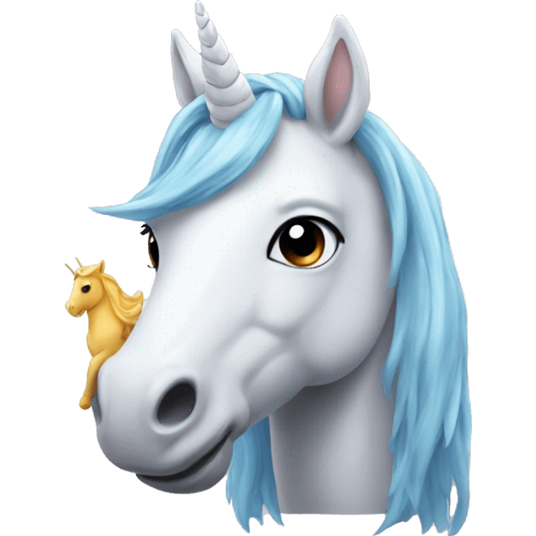 unicorn with binky emoji