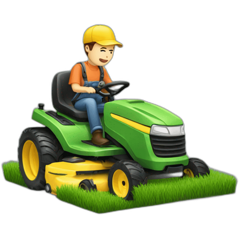 mowing emoji