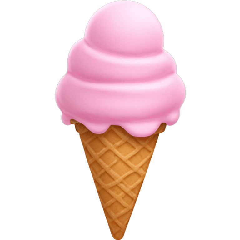 Pastell pink ice cream  emoji