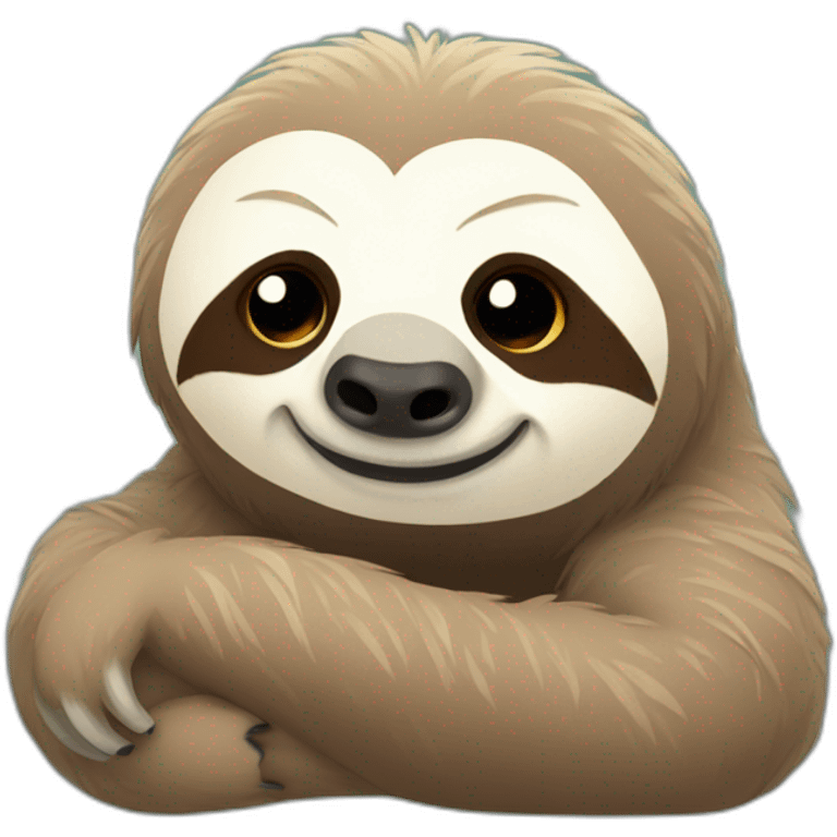 lazy sloth emoji