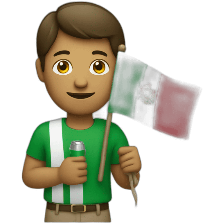 adult holding portugueese flag and iphone emoji