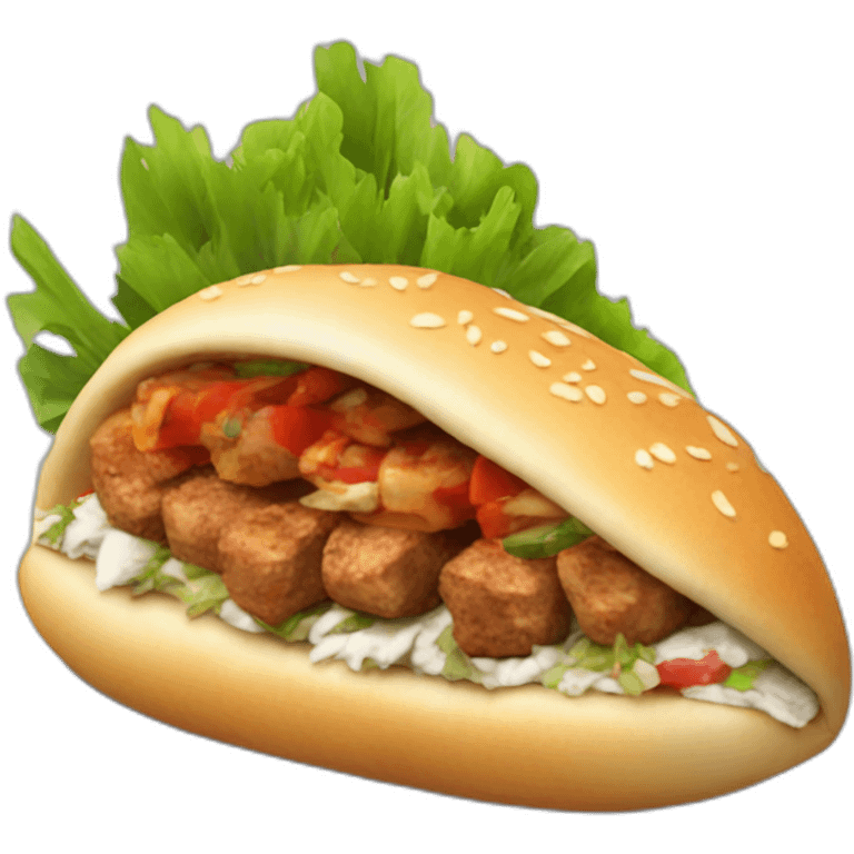 Kebab döner dragon emoji