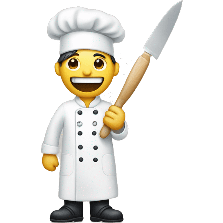 Chef  hold knife and dentist tool  emoji