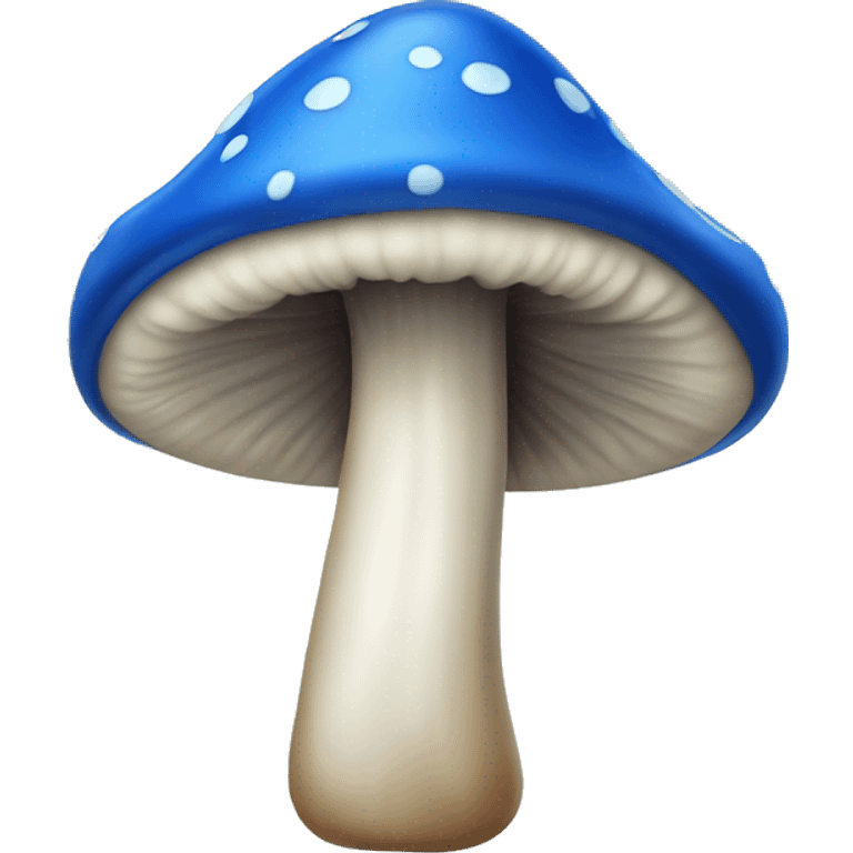 Blue mushroom with spots emoji