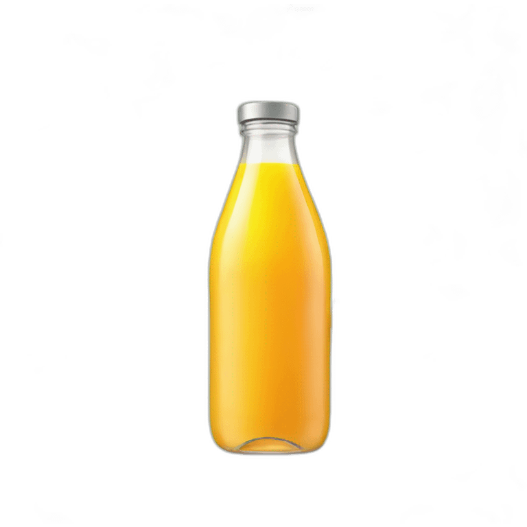 A bottle of mango juice emoji