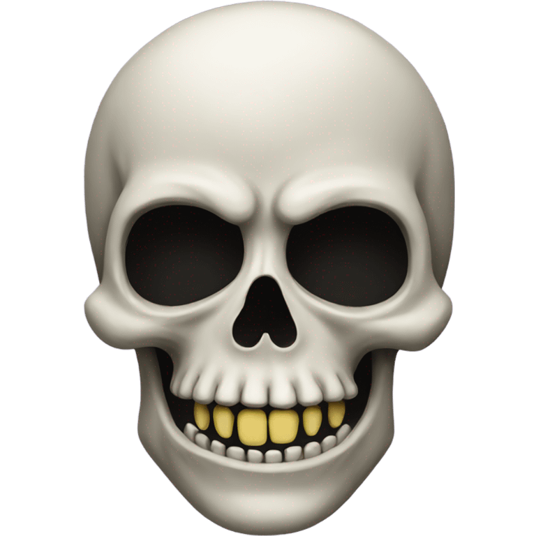 Scary skull emoji