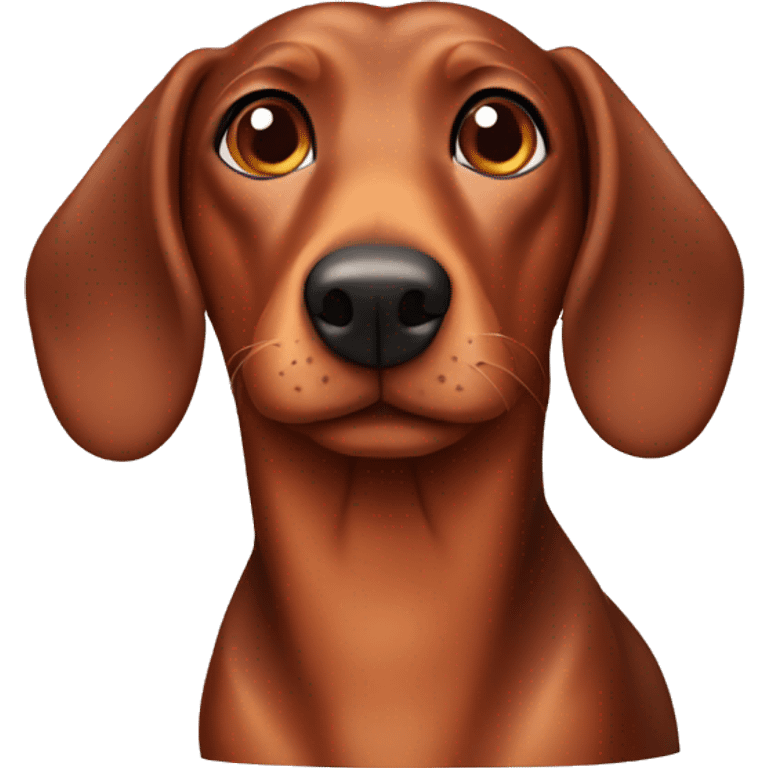 Brown Weiner dog emoji