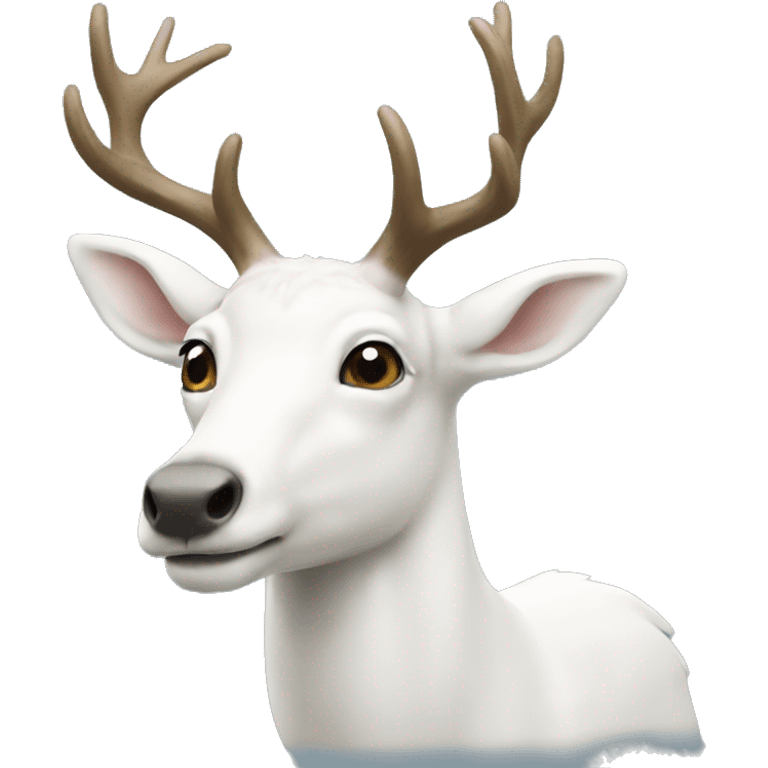 small white stag emoji