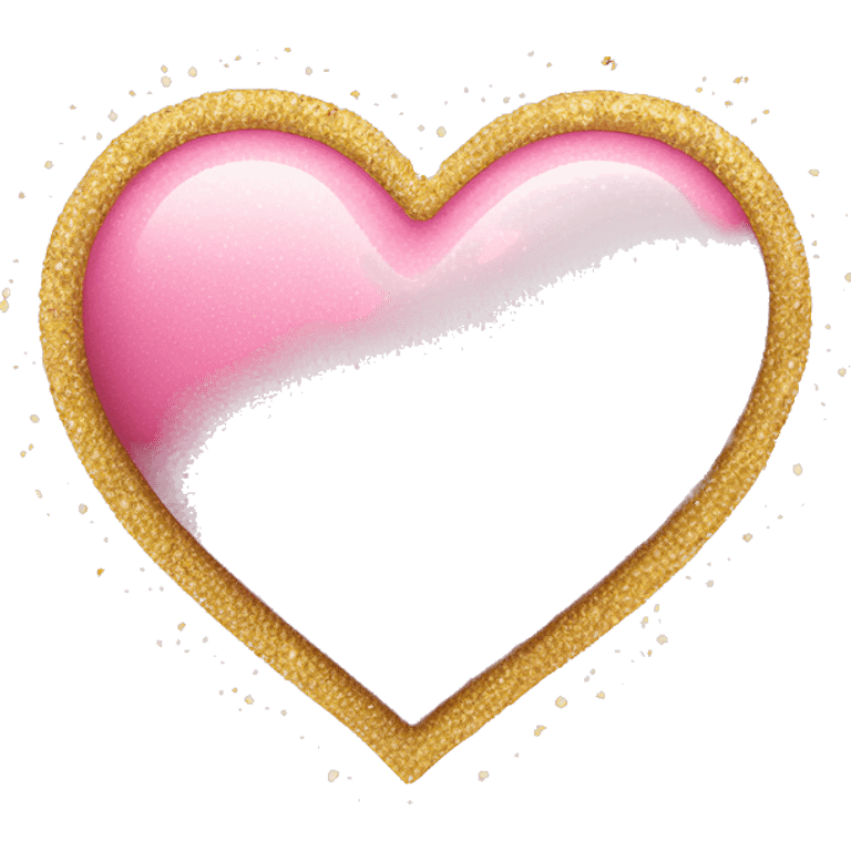 pink heart with gold sparkles emoji