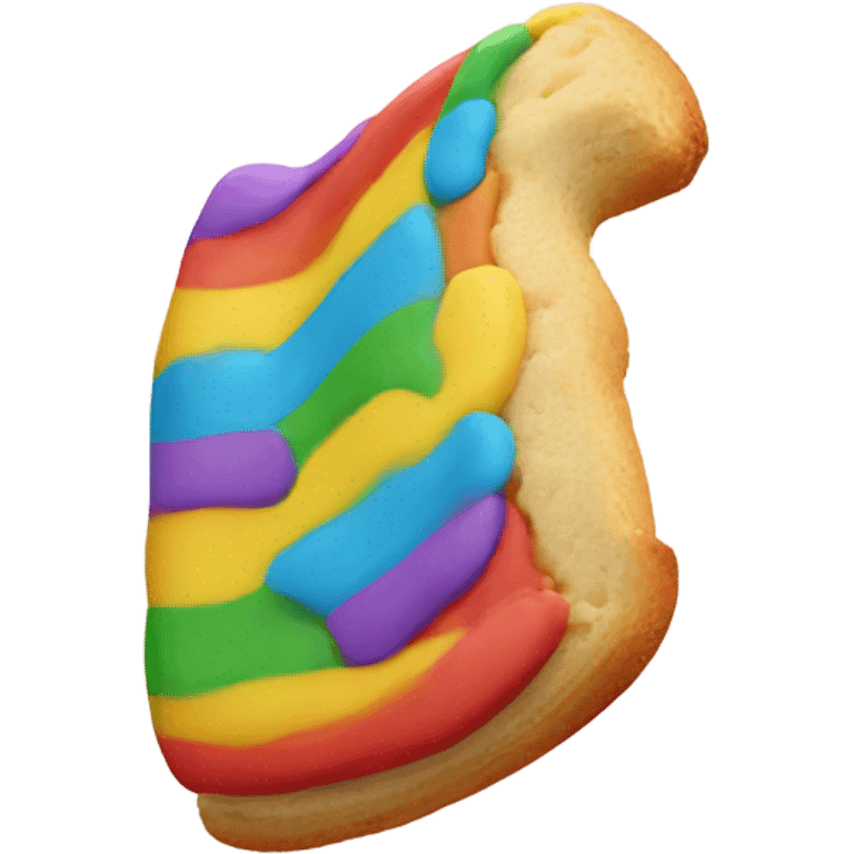 Rainbow Italian cookie emoji