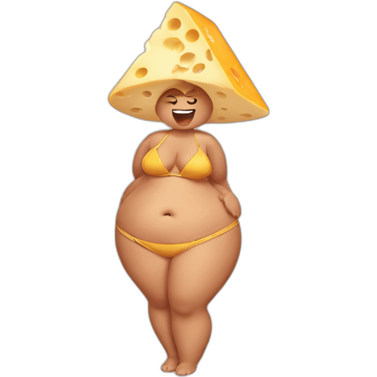 cheese in bikini emoji