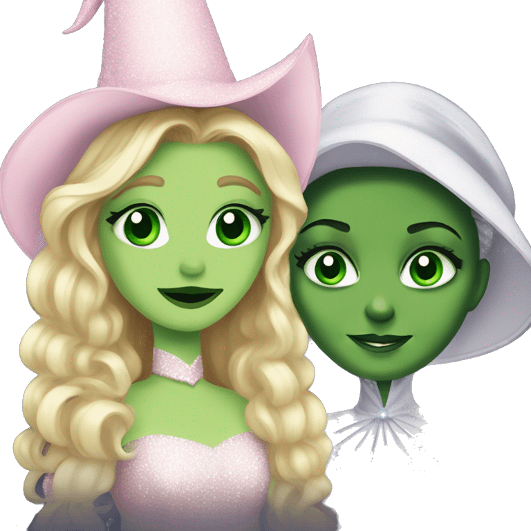 Glinda and elphaba wicked  emoji