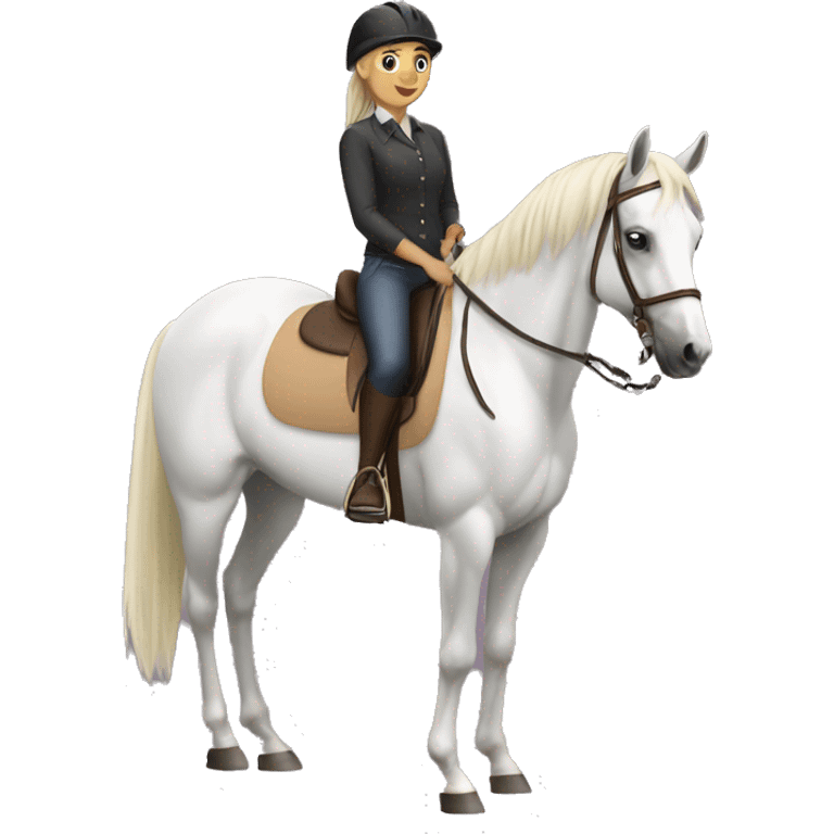 girl hobby horsing emoji