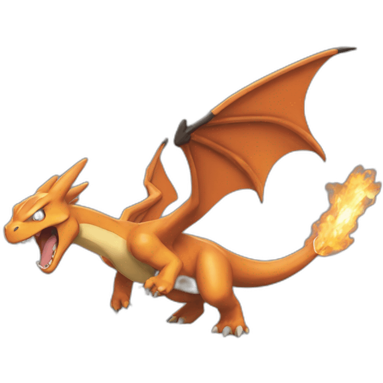 charizard roaring forwards emoji