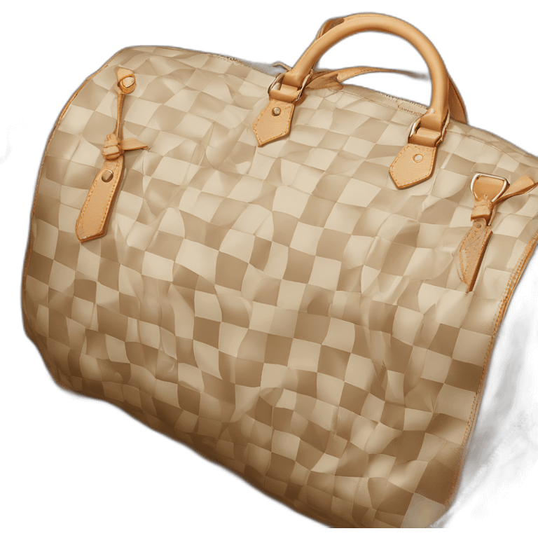 Louis Vuitton illusion keepall hyperrealstic emoji