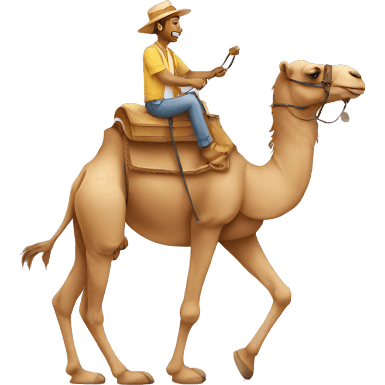 car ride on camel emoji