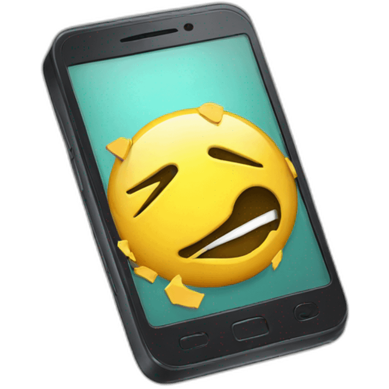 broken phone emoji