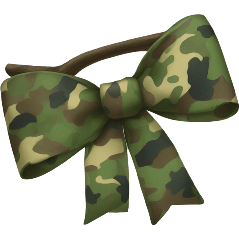 Camo bow emoji