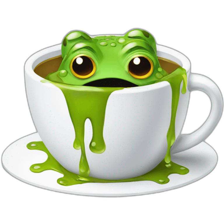 Frog Melting In A Cup emoji