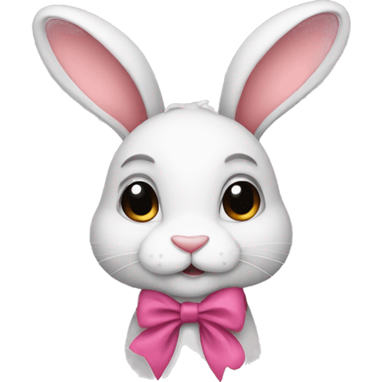 Bunny with bows emoji