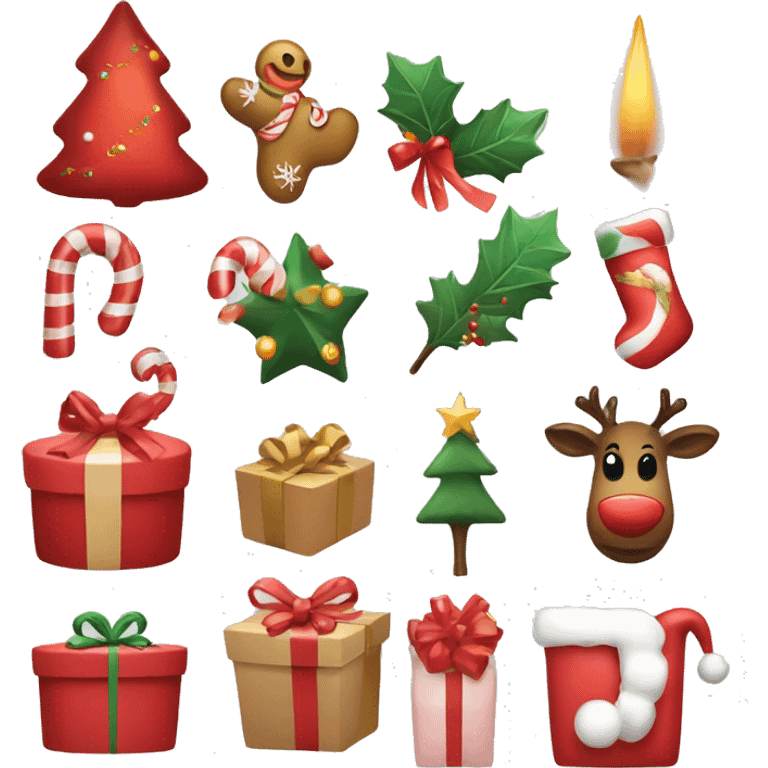 Aesthetic Christmas products emoji