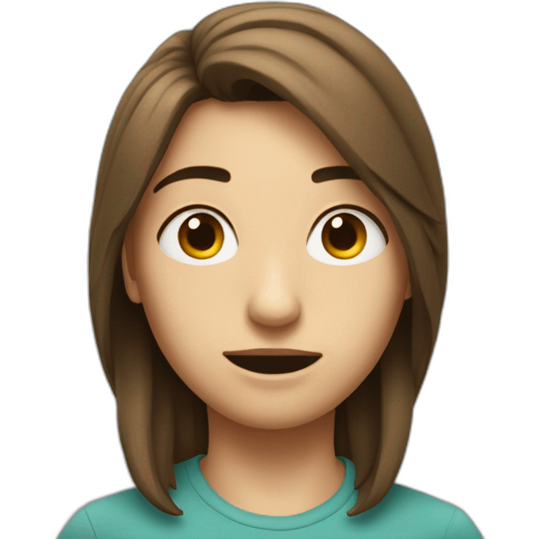 Personnage au yeux bridé emoji