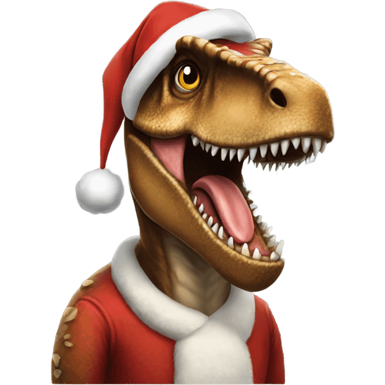 T- Rex Santa  emoji