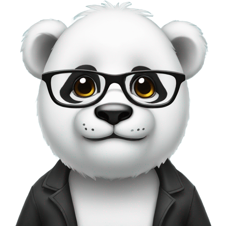 Panda with glasses  emoji