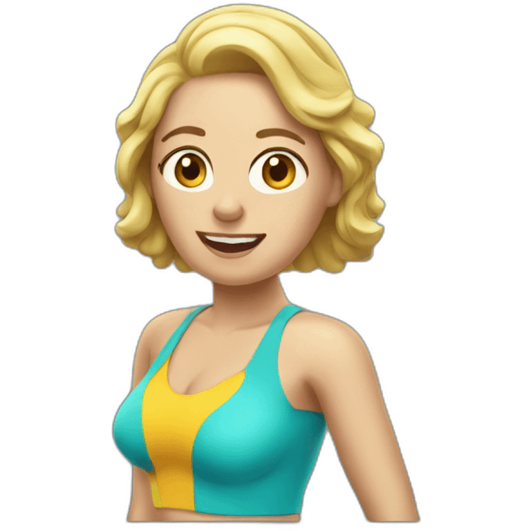 Schwimmende Frau emoji