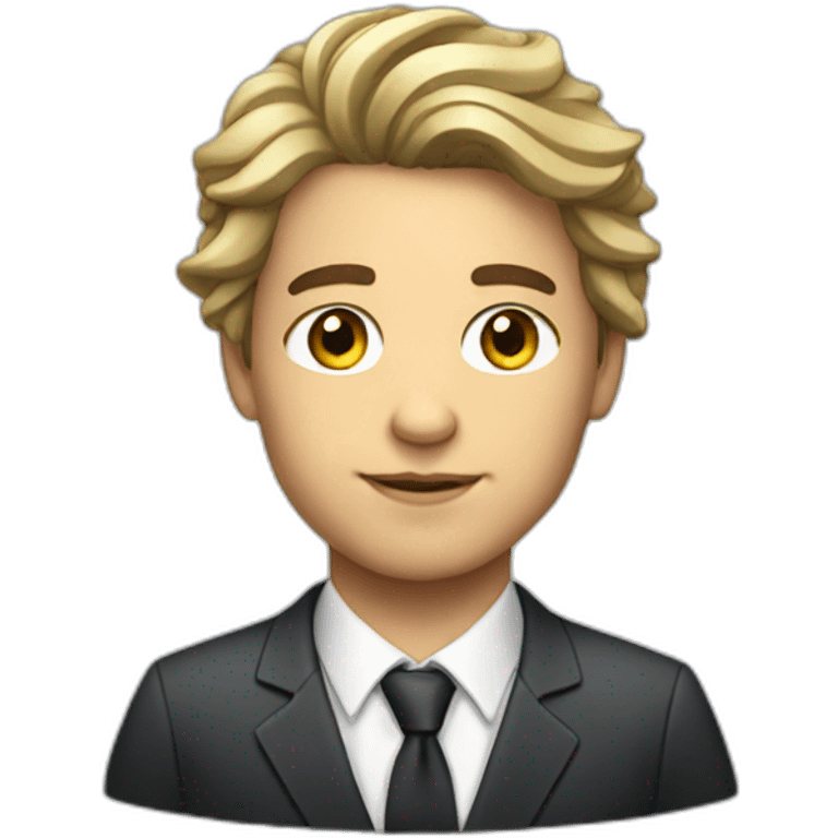 brazilian white young lawyer with good hair emoji