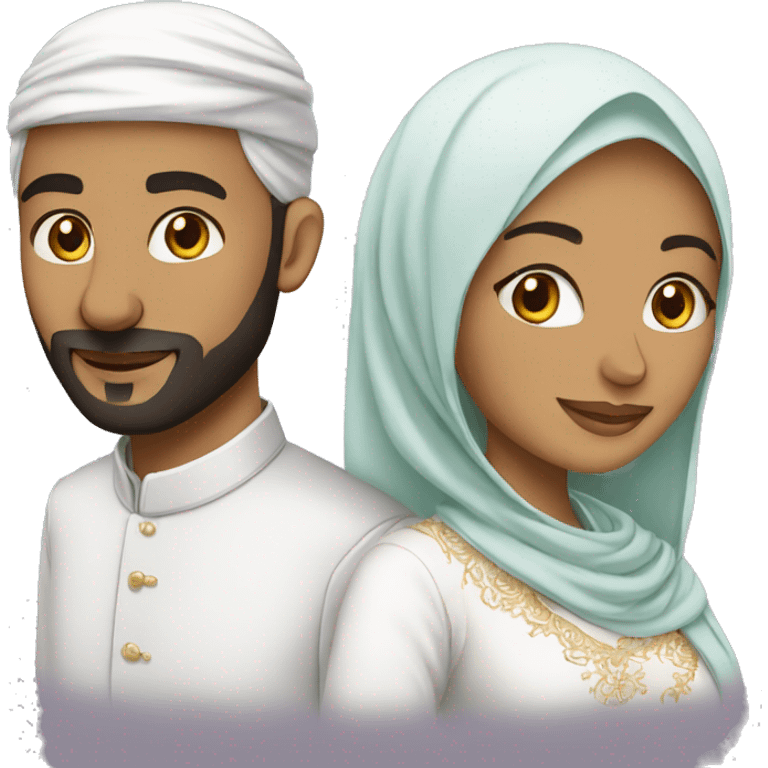 Muslim marrige couple emoji