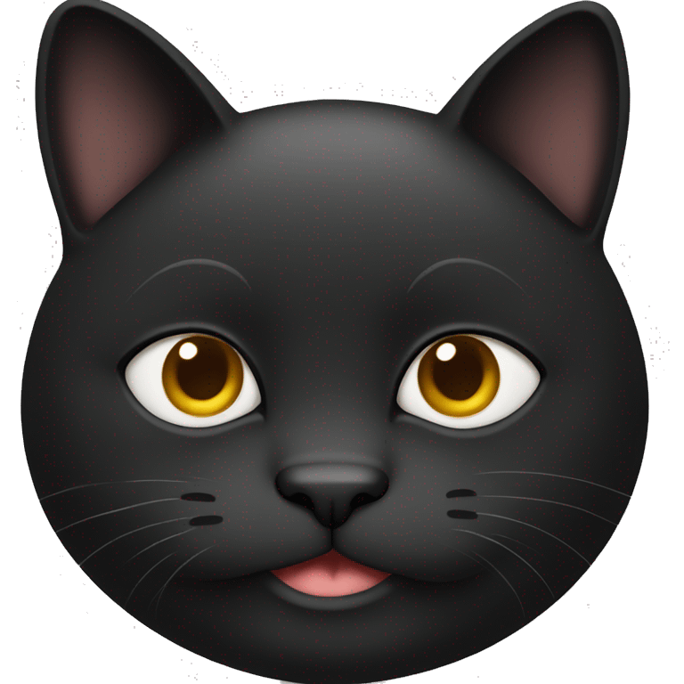 black fat cat emoji