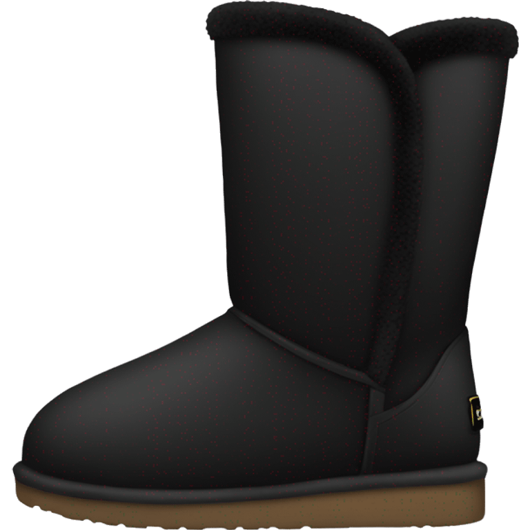 Black ugg emoji