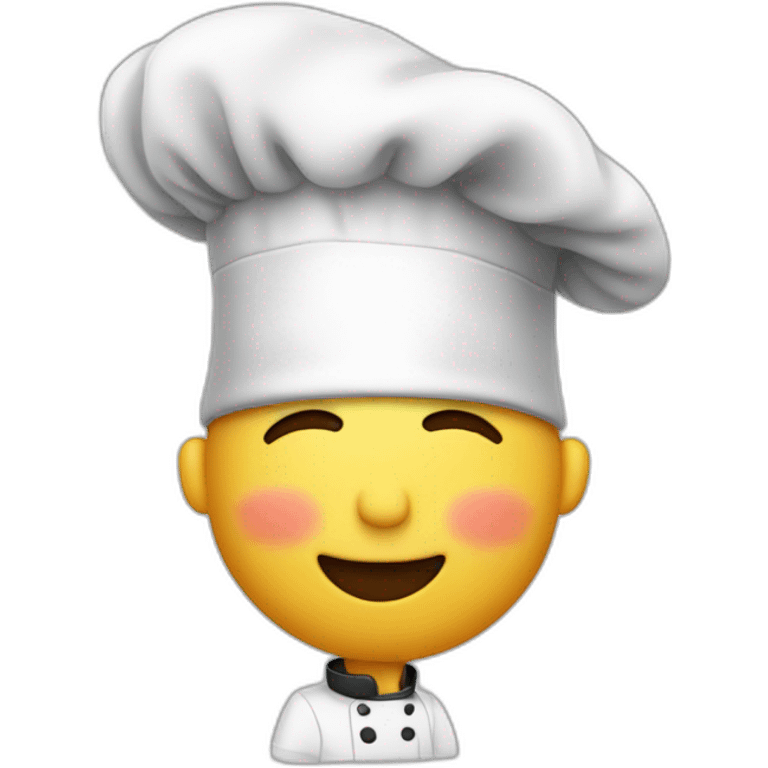 chef puckering up for a kiss emoji