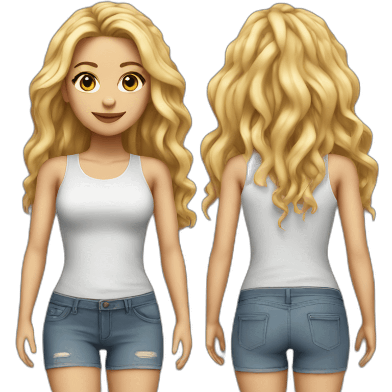 shakira realistic body emoji