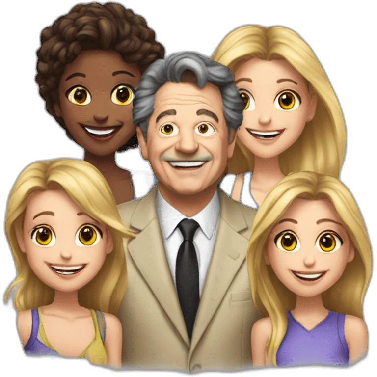 Larry laffer and girls emoji