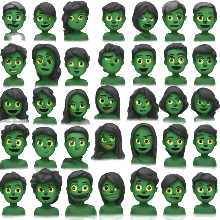 dark green emojis emoji