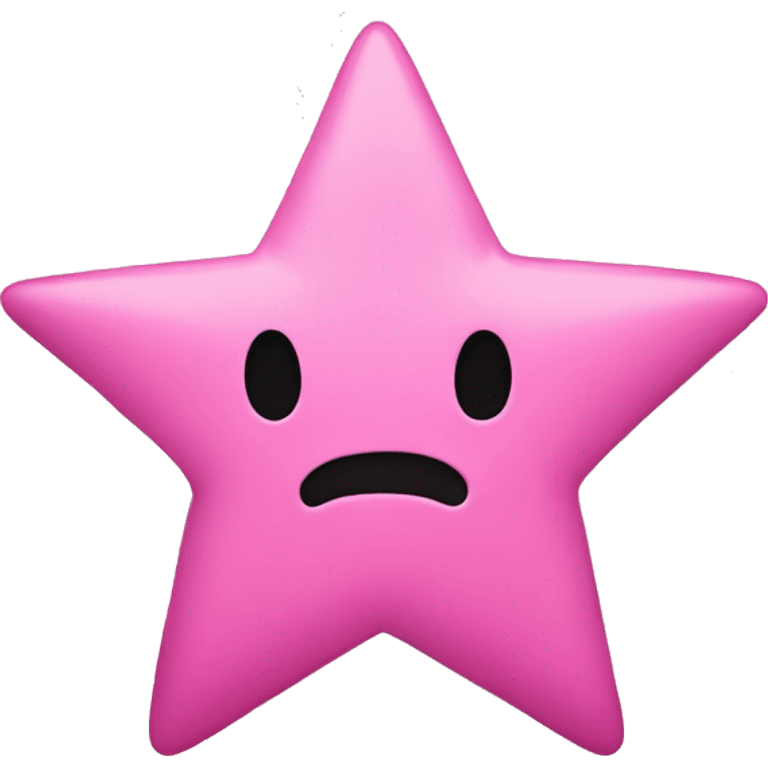 pink star no face emoji