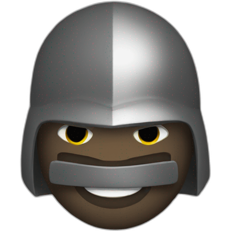 Chevalier noir emoji