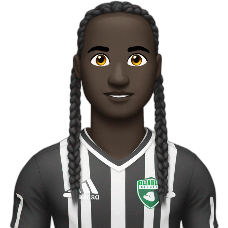 aboubakar dialo avec des tresse emoji