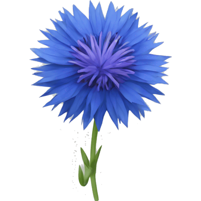 blue cornflower emoji